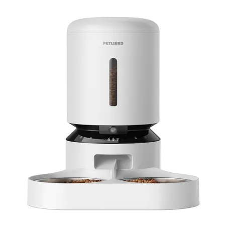 Petlibro Granary camera feed dispenser with double bowl, 5L (white)